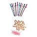 Produktbild MagiDeal 10Pcs Willy Strohhalme + 12pcs Signalpfeife Set für Hen Party Junggesellinnenabschied Party