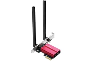 Mercusys TP-Link MA86XE V2 PCIe Adattatore AXE5400Mbps Wi-Fi 6E Bluetooth 5.3, Chipset Intel Wi-Fi 6E, WPA3, MU-MIMO, OFDMA, Scheda WiFi PC Fisso, Velocità Tri-Band, Supporta Windows 10, 11