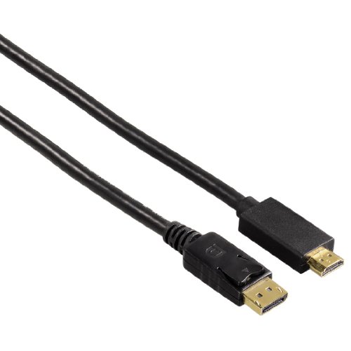 Hama Adapterkabel (DisplayPort Stecker auf HDMI Stecker), 1,80 m