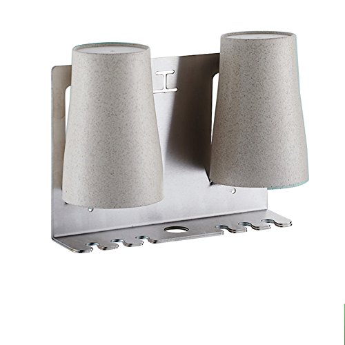 Preisvergleich Produktbild HCP Zahnbürste regal Edelstahl toilette wash gurgeln cup Bad becher zahnbürstenhalter-B