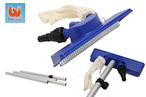 Pool Reinigungs Set BESTWAY 7-teilig Wassertest Dosierer Bod - 3