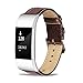 Produktbild Benuo Echtes Leder Fitbit Charge 2 Armband miBenuo Echtes Leder Fitbit Charge 2 Armband mit Metall Schließe Ersatzband Uhrenarmband für Fitbit Charge 2 Dunkel Braun