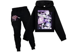 Minhuaha Girls Pants Set Kids Music Adventure Tee Shirt 2PCS Long Sleeve Cartoon Anime Clothing Outfit