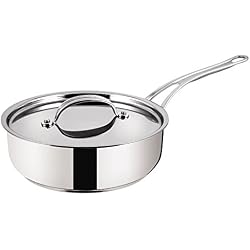 Tefal Jamie Oliver Premium Series antiadhésive Casserole et Couvercle - 24 cm, en Acier Inoxydable
