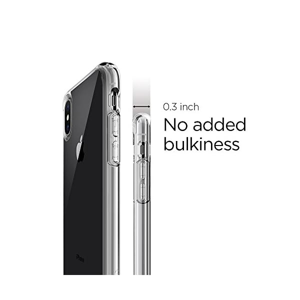 Spigen  057CS22127 Ultra Hybrid Funda iPhone XS/X - Transparente - Imagen 6