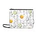 Produktbild WYYWCY Spiegeleier Toastbrot Tomate Muster Benutzerdefinierte hochwertige Nylon Slim Clutch Crossbody Tasche Umhängetasche