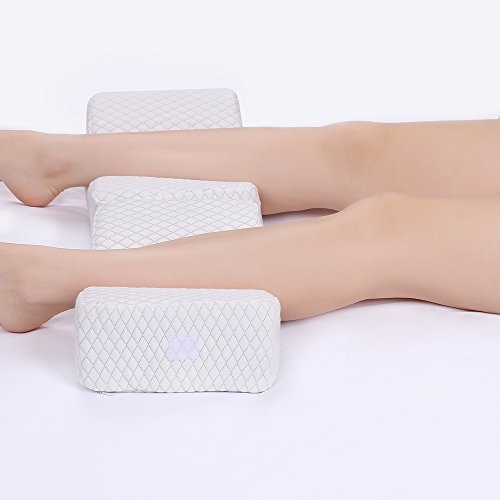 NURSAL-Coussin-Pour-Genoux-Soulage-la-Sciatique-le-Mal-de-Dos-Les-Douleurs-Aux-hanches-pour-Les-Femmes-Enceintes-les-Personnes-Dormant-sur-le-ct-Coussin-Orthopdique-en-Mousse--Mmoire-de-Forme-Taie-Lav