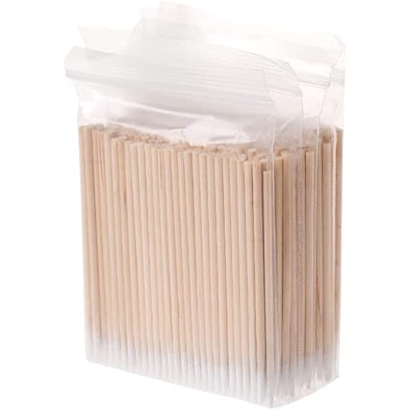Alpree Wattestäbchen Mit Holzgriff – 15,2 Cm Lang, 400 Stück, 100% Biologisch Abbaubar Für Make-up, Reinigung & Basteln