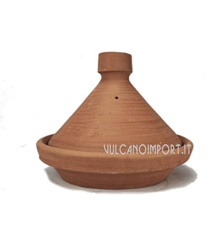 Tajine In Terracotta 32cm - Pentola Etnica Marocchina Per Couscous E Stufati, XL