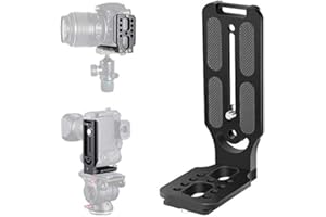 Fomito DSLR L Bracket Camera Quick Release Plate with 1/4 Inch Screw Arca Swiss