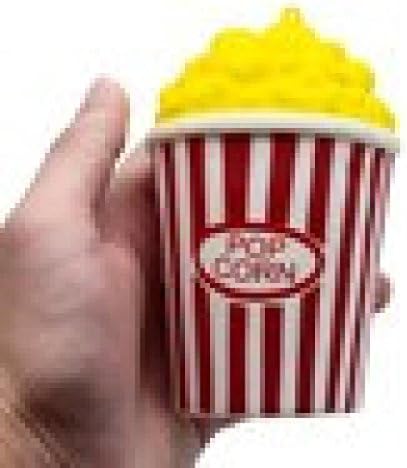 Squeeze Toys, TUDUZ Funny Creative Squeeze Popcorn Cup Squishy Slow Rising Decompression Easter Phone Strap Toy Gift Collection Cure Gift For Stress And Anxiety Relief, Adhd, Autism, Edc Toys For Kids (red)