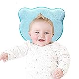 Örthopädisches Babykissen Kopfkissenbezüge Kleines Babykopfkissen gegen Verformung Plattkopf Flache Kopfform Blau für Babys Mädchen Junge von YOOFOSS MEHRWEG