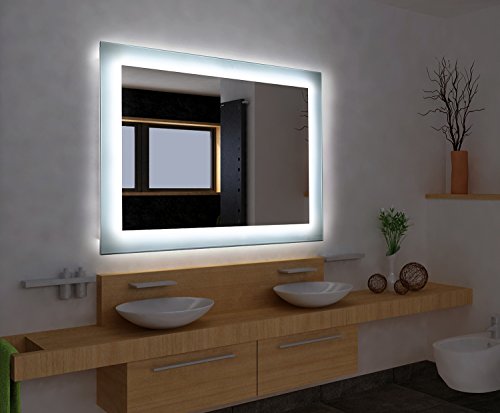 Bilderdepot24 Beleuchteter LED Wandspiegel Badspiegel Spiegel – 50×40 cm O-LED - 2