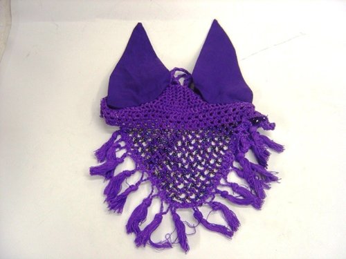 Bitz-Beaded-Crochet-Horse-Fly-Veil-with-Ears-Purple