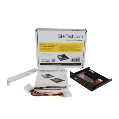 StarTech.com Adapter / Kartenleser (3,5 Zoll / 8,9 cm; Drive Bay IDE auf Single CF SSD) - 5