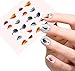 SENECIO(TM) 3D Printed Multicolor Feather Nail Art Manicure Decals Water Transfer Stickers 1 Sheet RS.155.00