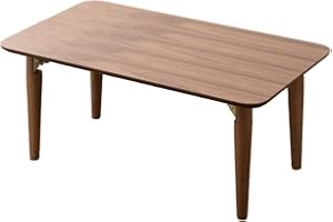 ‎EMOOR EMOOR Couchtisch aus Holz, Klappbar, Mittel-Rechteck, Walnußholz