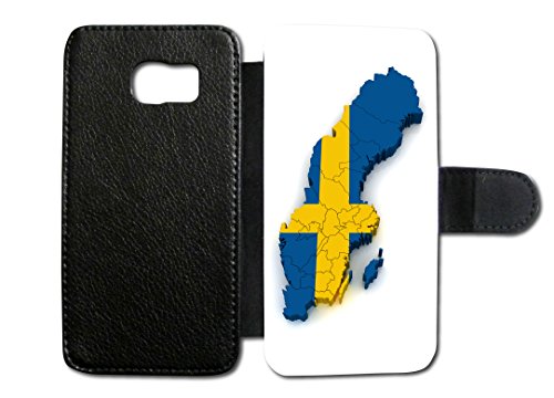 Samsung Galaxy Schweden Stockholm 2 Flip Tasche Hülle Case Cover Schutz Handy S8 Plus