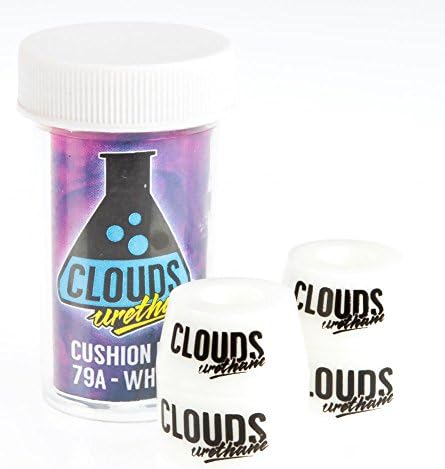 Clouds Urethane Cushion Kit for Roller skates / Skateboards (White, 79a)