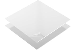 S-POLYTEC ABS Kunstoffplatte, ABS Platte in SCHWARZ ODER WEIß | VIELE verschiedene FORMATE in Stärken 1-10mm TOP Qualität (2 Stück DIN A4 (29,7x21cm), 2mm WEIß)