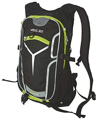 Wheel Bee Bicicleta Stelvio Sac à Dos Loisir, 43 cm, 18 liters, Noir (Negro)