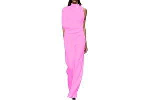 GENERIC QHDDP Frauen Bankett Kleid Jumpsuit Sexy Hanging Neck Frauen Hosen