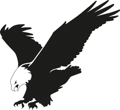 Adler 20 x21 cm groß selbstklebende Dekoration für Wände Fenster Türen Autos Möbel Spiegel….