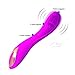 HLJ 10 Frequenz-Erschütterungsmassage-Stock USB-Auflade-Massagegerät stille Wasserdichte Erwachsene Spielwaren (Color : Purple)