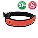Produktbild LED Reflektor Outdoor Armband & Sicherheitslicht Lampe: Lauf Lichtstreifen für den Oberarm für mehr Sicherheit beim Joggen bei Nacht - Klippband Zubehör für Radfahren in 4 verschiedenen Farben