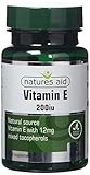 Natures Aid Vitamin E 200iu 60 Softgels (Natural Source Vitamin E, Protects Cells from Oxidative Stress, Made in the UK)