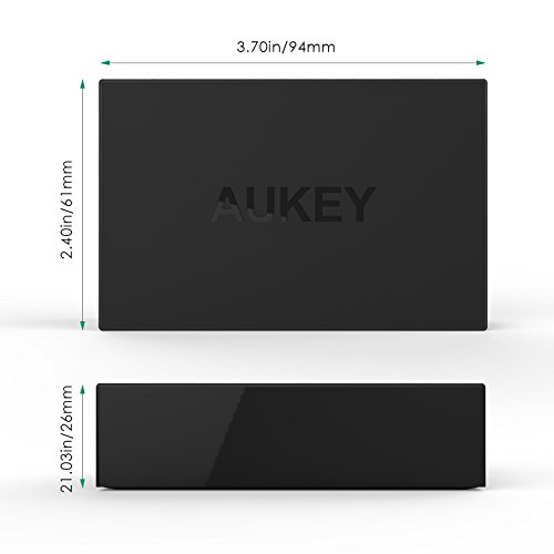 AUKEY USB Ladegerät 5 Ports USB Adapter AiPower 50W für iPhone, iPad, Nexus, HTC, Motorola, LG und weitere - 3