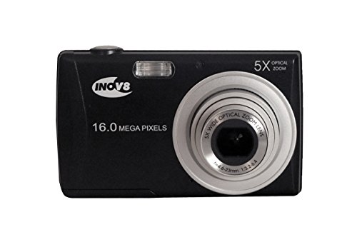 Inov8 C165L Compact Digital Camera - Black (16 MP,5x Optical Zoom) 2.7-Inch LCD