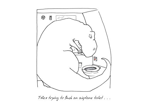 Book's Cover of T-Rex Trying and Trying: The Unfortunate Trials of a Modern Prehistoric Family