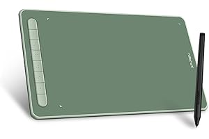 XP-PEN Deco L Drawing Tablet 10" x 6" Graphics Tablet with X3 Elite Stylus, 8192 Levels of Pen Pressure, 8 Shortcut Keys, Supports Windows/Mac/Android/Chrome OS/Linux (Green)