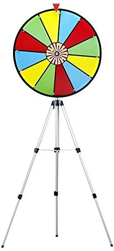 24 Inch Color Dry Erase Prize Wheel with Stand by Midway Monsters by MIDWAY MONSTERS