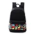 Produktbild AMISON 1 Jungen Mädchen Unisex Leinwand Rucksack Rucksack Schule Buch Schultertasche B