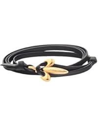 Pulsera mixta Andreas Osten cuero negro 80 cm ao-b016