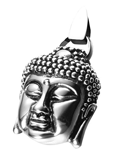 Preisvergleich Produktbild Lunavit Magnetschmuck / Glücksbringer Edelstahlanhänger Buddha Modell 2016 / aus 316L Chirurgenstahl mit 1 hochreinem Germaniumstein Ge32 (99,999%), 1 Power-Neodym Magneten mit 2000 Gauß