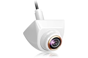 GREENYI GREENAUTO HD Rückfahrkamera, AHD 720P Rückfahrkamera für Auto, SUV, Wohnmobil, Anhänger, Wohnwagen, Van, Pickup, Metallgehäuse, einstellbares Fischaugenobjektiv, 170 Grad Betrachtungswinkel (weiß)