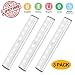 Produktbild EEIEER Bewegung Sensor Licht Cabinet Lights, USB Wireless wiederaufladbare 10 LED Schrank Beleuchtung, magnetische abnehmbare Stick-On für Schrank/Kleiderschrank, kühles weißes,Silber 3 Pack