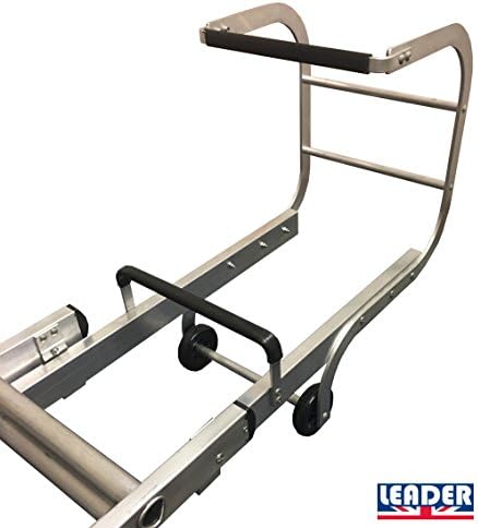 LEADER PRO Trade Single & Double Aluminium Roof Ladders UK MANUFACTURED (3.30m - 5.32m Double)