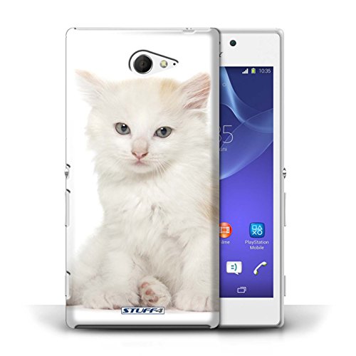 Preisvergleich Produktbild Stuff4 Hülle / Hülle für Sony Xperia M2 / Kurillian Muster / Katze Kollektion