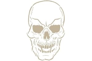 TODO-STENCIL Airbrush-Schablone Totenkopf 028 Außenmaße: 20x30 Innenmaße Design 17 x 27 cm