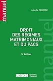 Droit des régimes matrimoniaux et du PACS