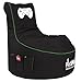 Produktbild GAMEWAREZ PietSmiet Edition Gaming Sitzsack, MADE IN GERMANY. für PS4, XBOX360, XboxOne, Nintendo DS, Nintendo Switch, Smartphone, schwarz mit grünem Keder und Taschen, weißer Aufdruck