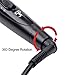 CkeyiN® 5 in 1 Multifunction Interchangeable Hair curlers Kit with Heat Resistant Glove Hair Styler Tools Curling Iron Curler Wand Tongs Set Crimping Iron for Women (Black)