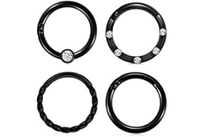 AceFun piercing Helix Tragus ucho chrząstka 16G stal chirurgiczna Piercing Piercing Nos Septum Kolczyki damskie dziewczyny 8 mm 10 mm