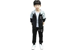 Amur Leopard Jogginganzug Jungen Kinder Trainingsanzug Casual Sportanzug 2tlg Sweatjacke mit Kapuze + Jogginghose