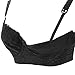 UTOVME Women Maternity Nursing Lace Clip Down Underwire Adjustable Breastfeeding Bra,Black