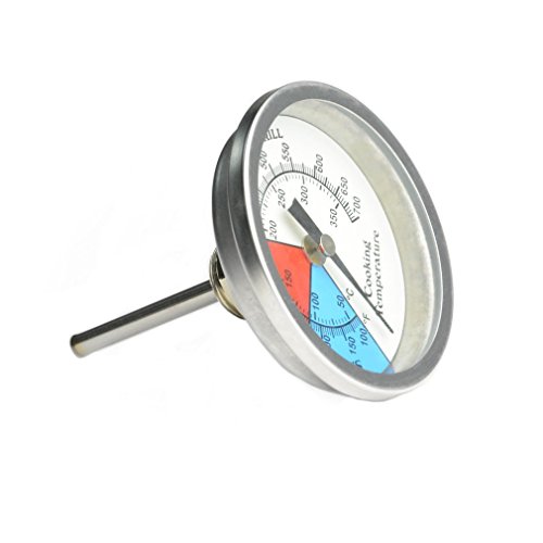 Onlyfire Edelstahl Zeigerthermometer bis 350°C/700°F,3 Zoll(76mm),Thermometer für alle Grills,Ofen, Smoker, Räucherofen und Grillwagen, analog, Grillzubehör (Anzeige: Celsius und Fahrenheit) - 2